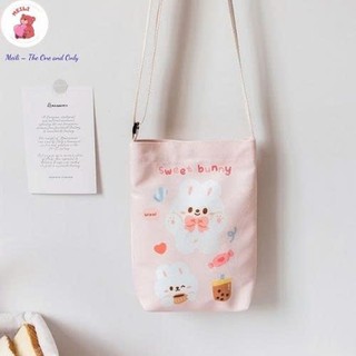 Túi Vải Canvas Thời Trang Dễ Thương Túi Tiện Ích Dạo Phố MEILI STORE