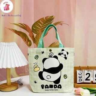 Túi Vải Canvas Thời Trang Dễ Thương Túi Tiện Ích Dạo Phố MEILI STORE