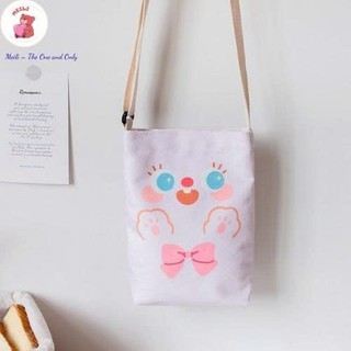 Túi Vải Canvas Thời Trang Dễ Thương Túi Tiện Ích Dạo Phố MEILI STORE