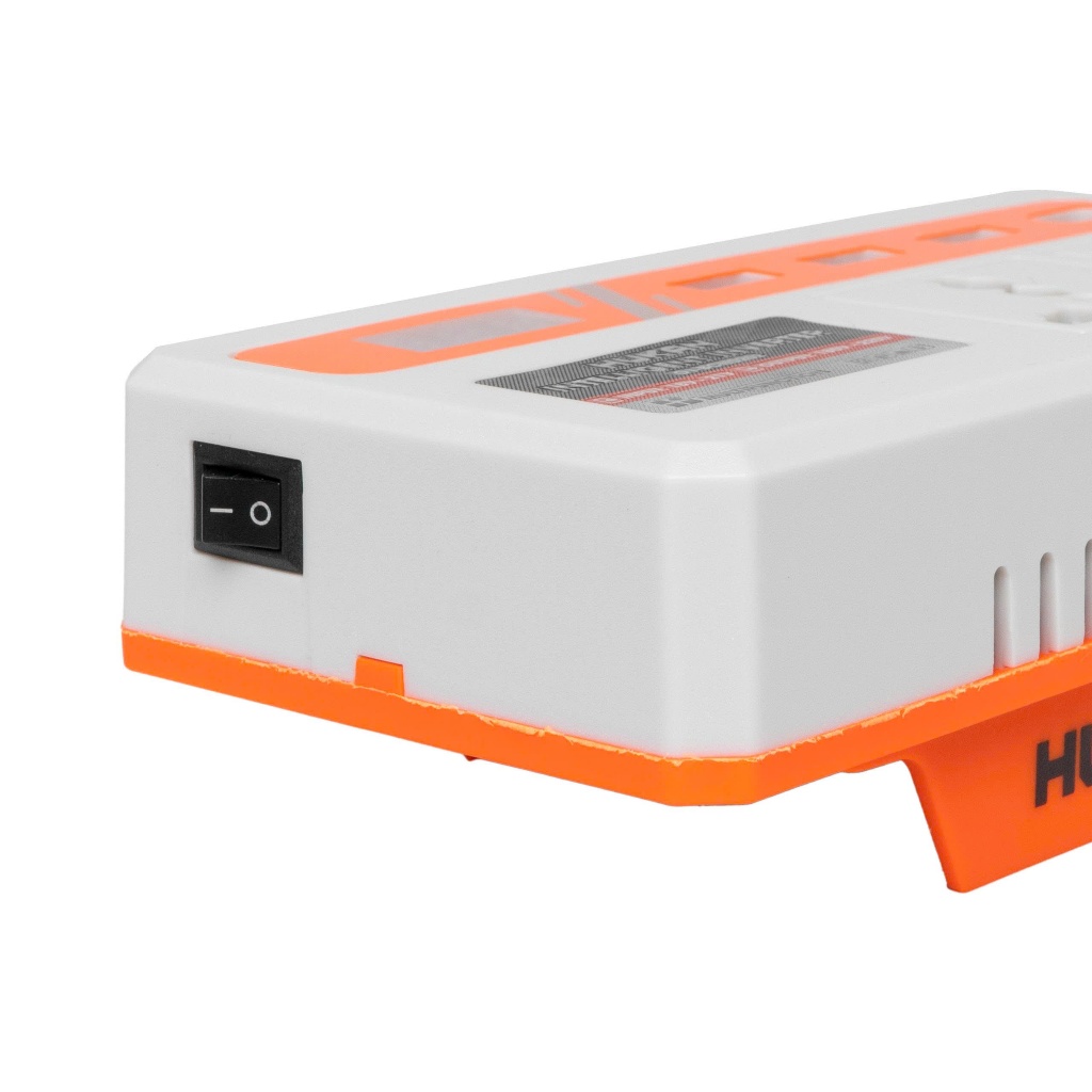Đế Chuyển Đổi Nguồn Điện HUKAN G1- BCN0202|Chuyển Từ 18–21V Sang 220V | 2 Ổ AC |3 USB |Type-C|Có LED Hiển Thị