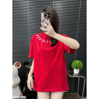 ÁO thun nam QC cổ tròn họa tiết thêu tay ngắn phong cách trẻ trung chuẩn from