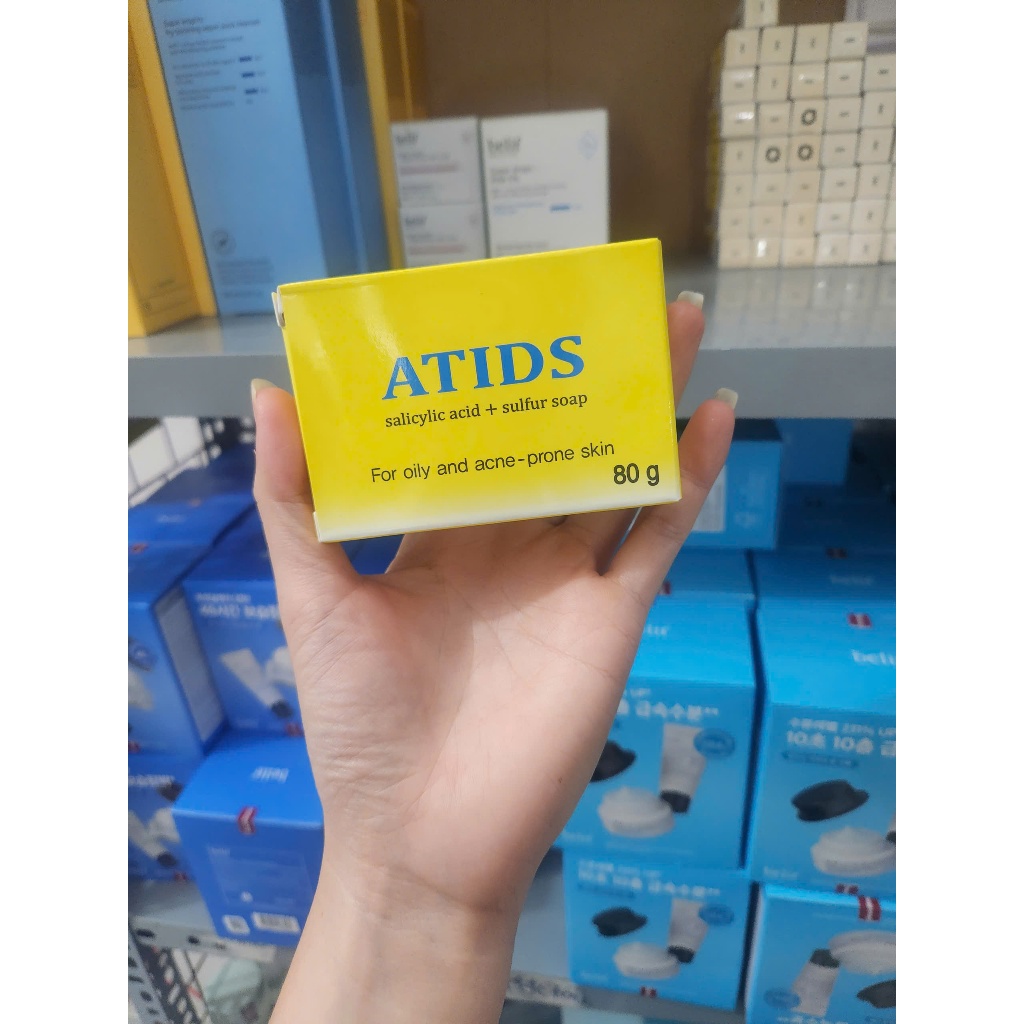 [HÀNG CTY] Xà phòng giảm mụn lưng Atids Salicylic Acid 2% + sulfur 80g_CNP