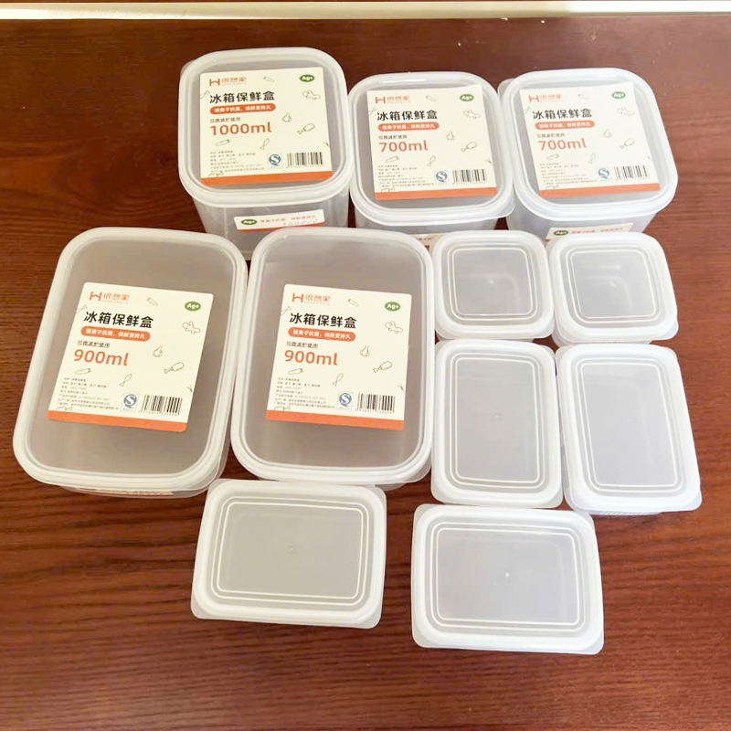 Set 11 hộp đựng thực phẩm trữ đông dùng cho lò vi sóng -20 đến 140 độ, hộp đựng thức ăn 1400 ml 1000ml 900ml