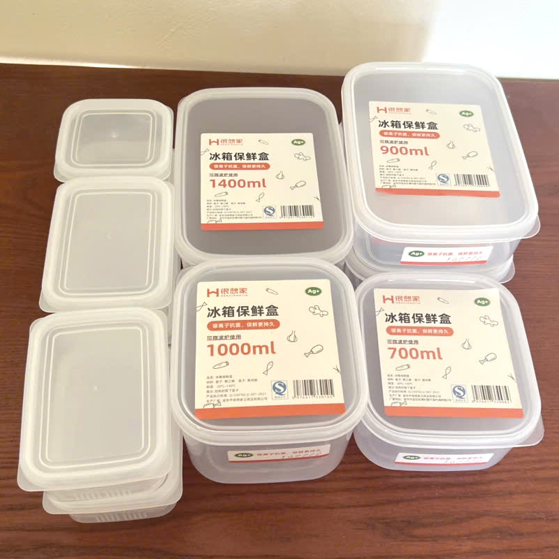 Set 11 hộp đựng thực phẩm trữ đông dùng cho lò vi sóng -20 đến 140 độ, hộp đựng thức ăn 1400 ml 1000ml 900ml