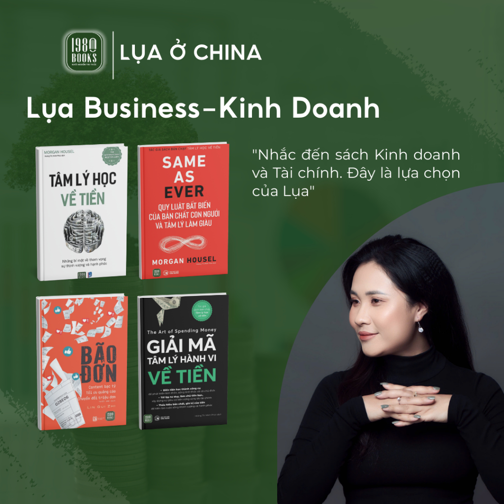 Bìa sách Lụa Business Kinh Doanh Bộ 4 Cuốn Tâm Lý Học Về Tiền Sames As Ever Giải Mã Tâm Lý Hành