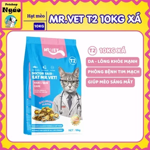 Hạt Cho Mèo Mr.Vet / Mrvet T2 Chăm Da, Dưỡng Lông, Bảo Vệ Hệ Hô Hấp Cho Mèo