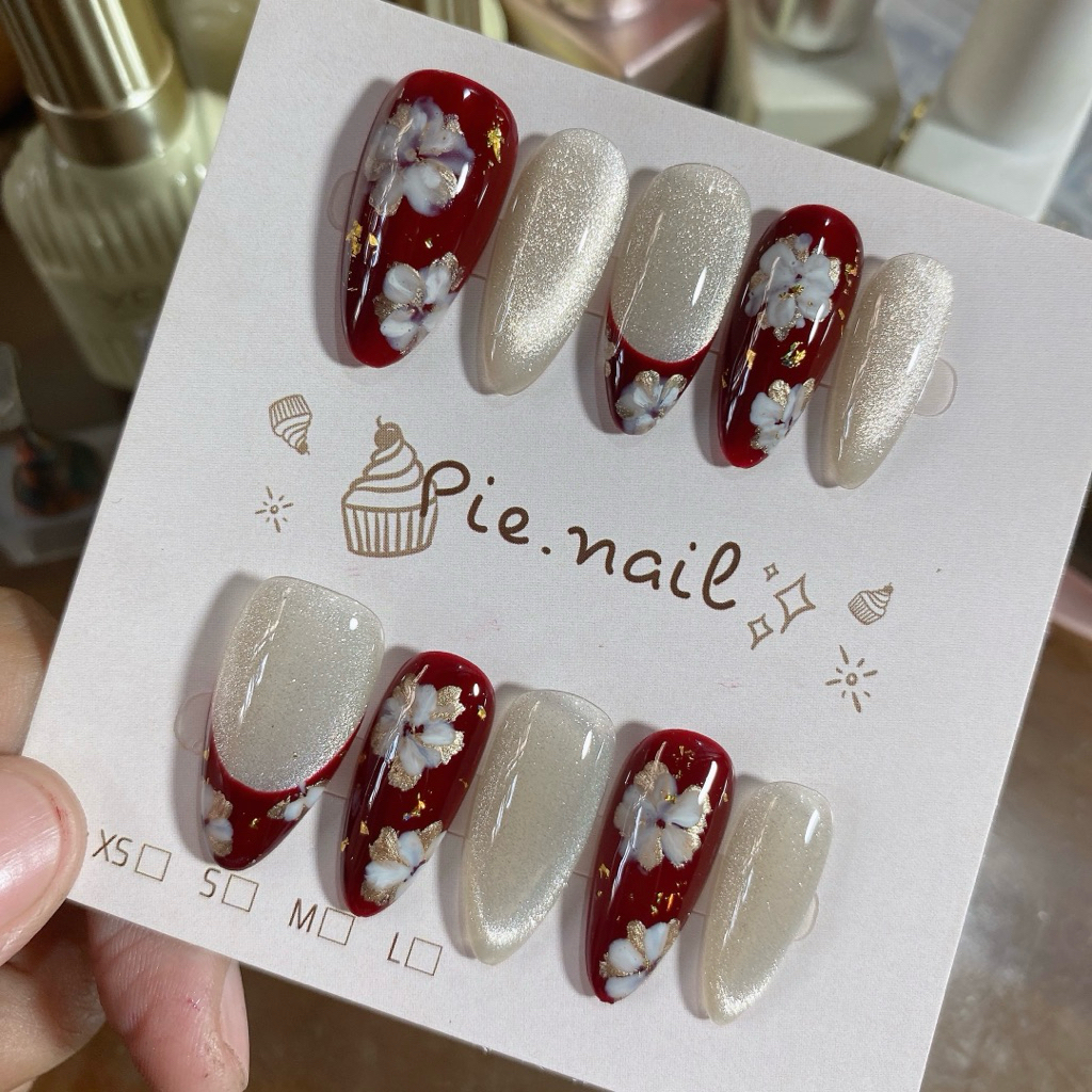 467. nailbox đỏ, nail tết 2026
