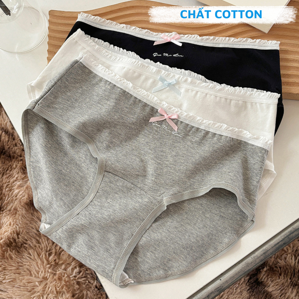 [BST MỚI] Quần lót nữ chất cotton thoáng khí co giãn thoải mái, quần chip nữ cap vừa ZANABRA L4119