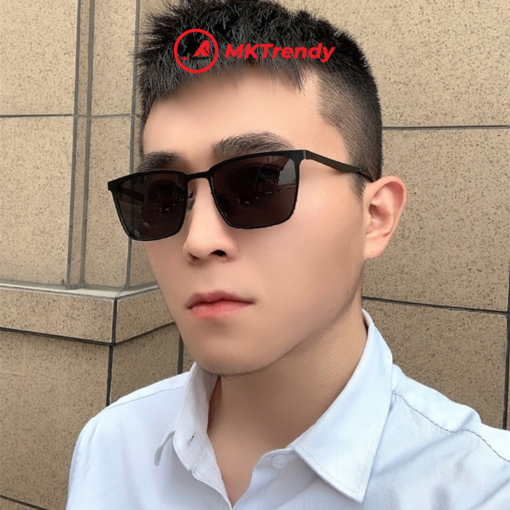 Kính râm phân cực chống chói MKTRENDY kính mát chống bụi đi đường chống tia UV thời trang nam nữ M1
