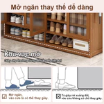 tủ giày bằng gỗ tủ giày 6/7/8 tầng Chiều cao kệ có thể điều chỉnh Chống bụi và bền Dung lượng lớn, tiết kiệm không gian — ảnh 6
