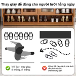 tủ giày bằng gỗ tủ giày 6/7/8 tầng Chiều cao kệ có thể điều chỉnh Chống bụi và bền Dung lượng lớn, tiết kiệm không gian — ảnh 8