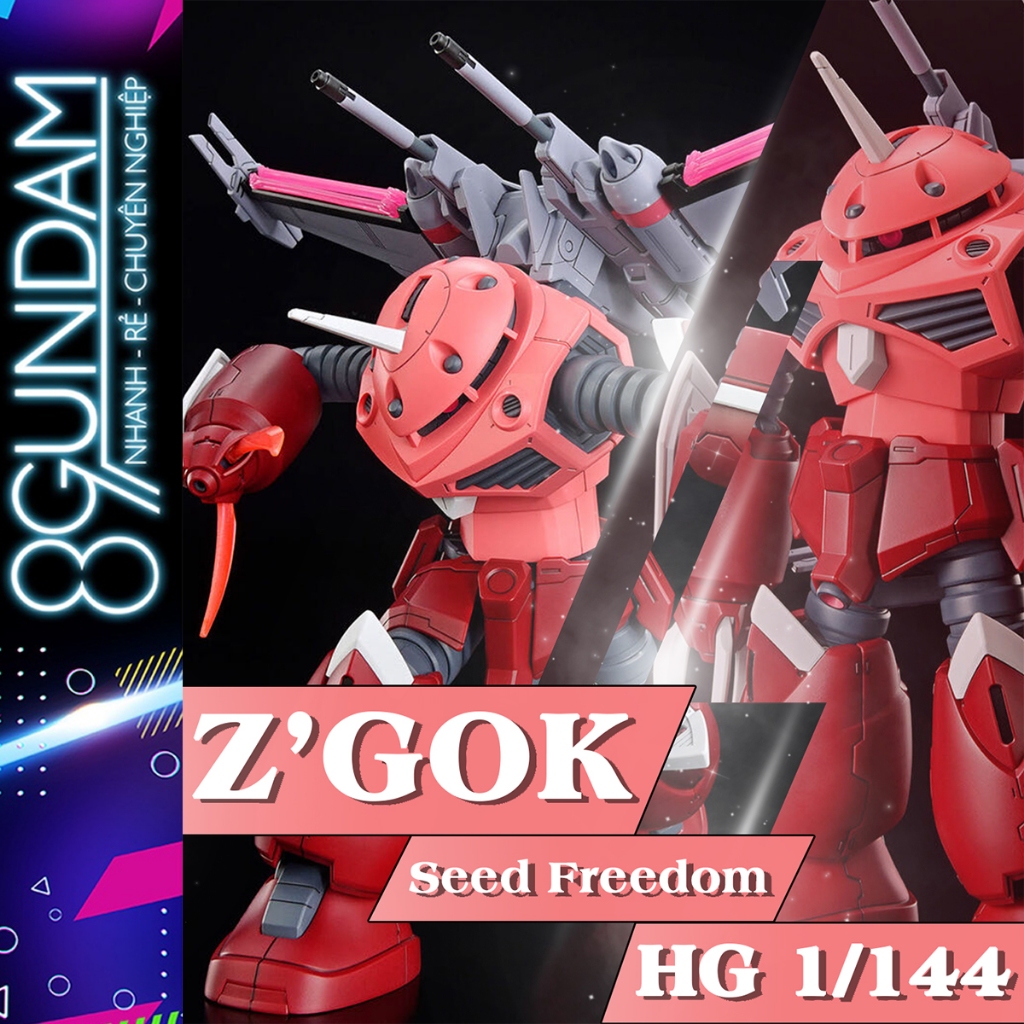 Bandai Hobby - Gundam Seed Freedom - #260 Z'Gok (Seed Freedom Ver.) HG 1/144 Kit de modelo