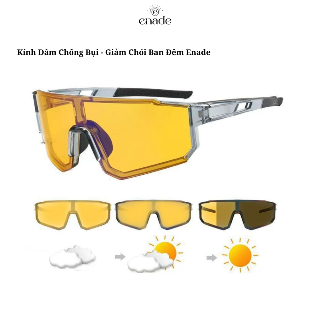 (T137) Kính Dâm Chống Bụi,Giảm Độ Chối Đi Đêm Enade