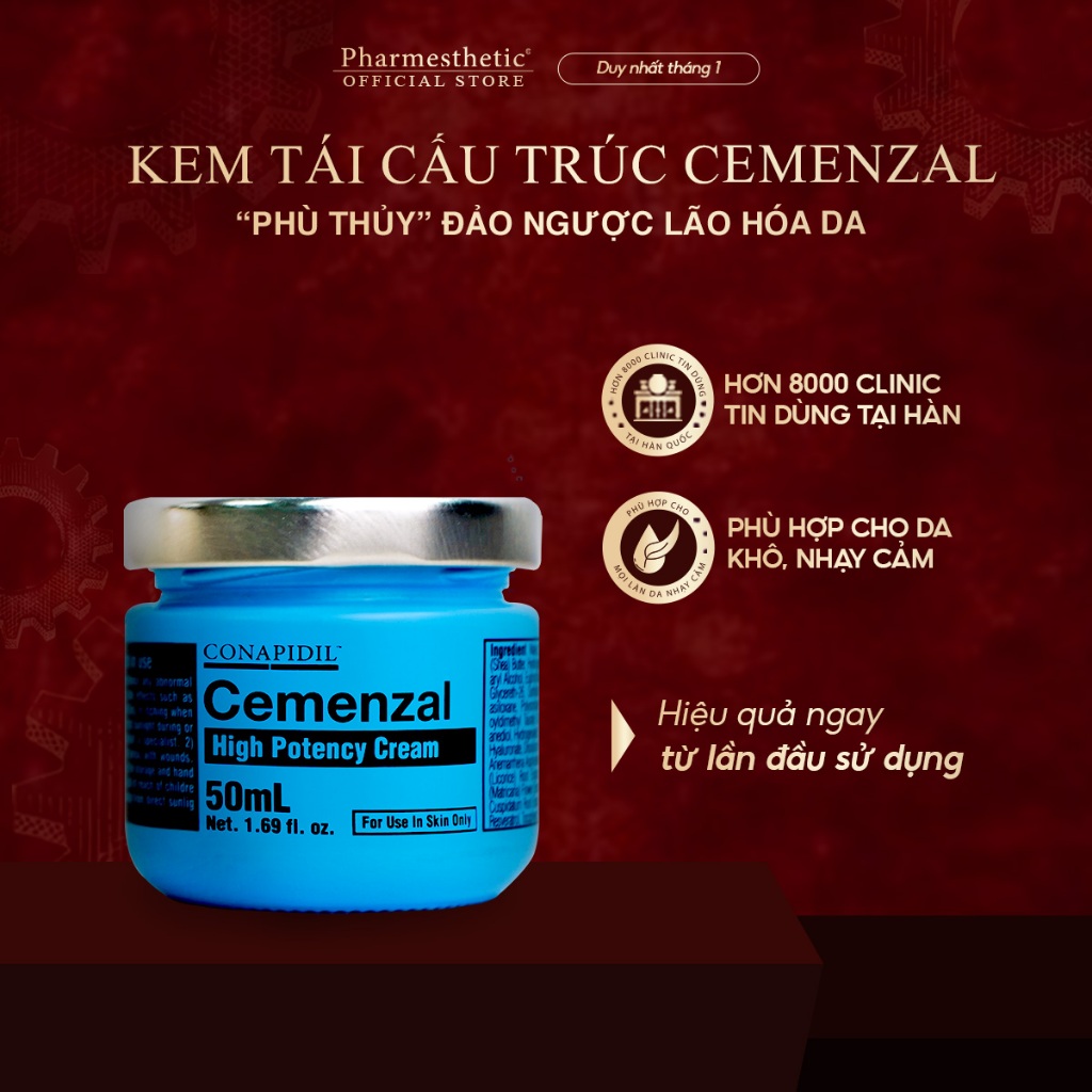 Kem dưỡng hỗ trợ tái định vị da CONAPIDIL CEMENZAL HP 50ml