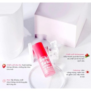 Tẩy da chết môi Bubi Bubi Bubble tẩy tê bào chết môi bubi Lip Scrub Hàn Quốc 10ml - Kosmi Beauty
