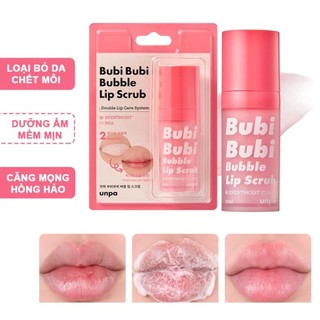 Tẩy da chết môi Bubi Bubi Bubble tẩy tê bào chết môi bubi Lip Scrub Hàn Quốc 10ml - Kosmi Beauty