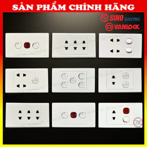 Công Tắc Ổ Cắm Sino Vanlock S18 Chính Hãng – Thiết Bị Điện Giá Rẻ Bền Đẹp
