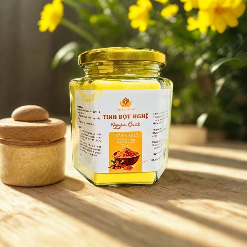 Tinh Bột Nghệ Nguyên Chất An Lạc Foods - Hỗ Trợ Dạ Dày, Làm Đẹp Da