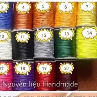 10m Dây sáp 1mm tết vòng nhiều màu, QNshop - Nguyên liệu Handmade