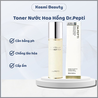 Nước hoa hồng Dr.Pepti toner Dr.Pepti dưỡng da căng bóng Centella Toner EX 180ml - Kosmi Beauty