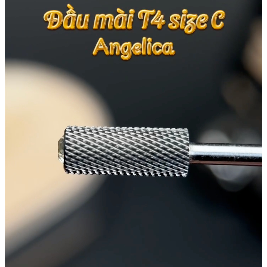 Đầu Mài Phá Gel - Bột Mini Angelica T4-C Chất Liệu VONFRAM Cao Cấp