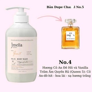 Sữa tắm Jmella sữa tắm hương nước hoa Jmella In France Body Wash 500ml, 1000ml - Kosmi Beauty