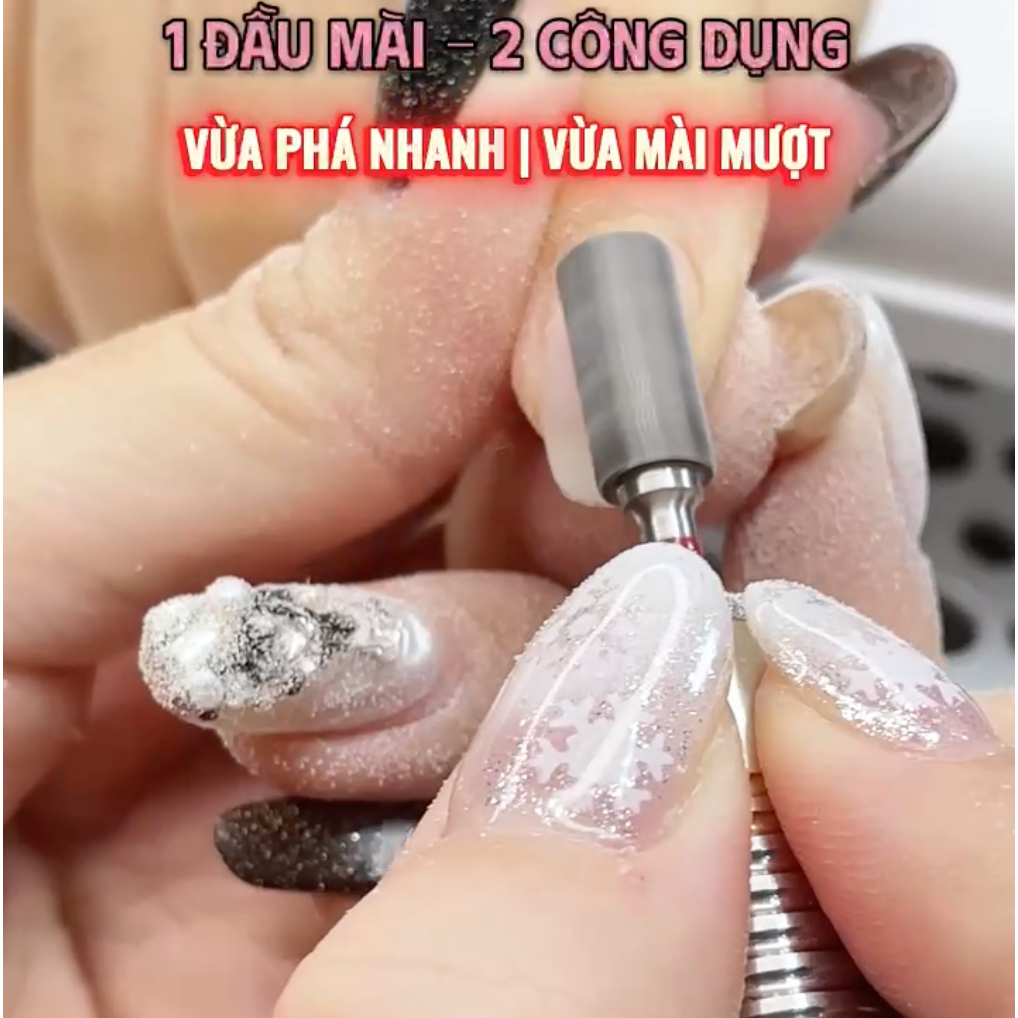 Đầu Mài Kim Cương H1plus-F Angelica - Phá Sơn Gel Không Gây Nóng Chất Liệu VONFRAM Cao Cấp