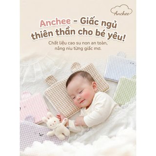Gối cao su non cho bé nhỏ Anchee AC01, an toàn vừa với bé