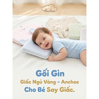 Gối cao su non cho bé nhỏ Anchee AC01, an toàn vừa với bé