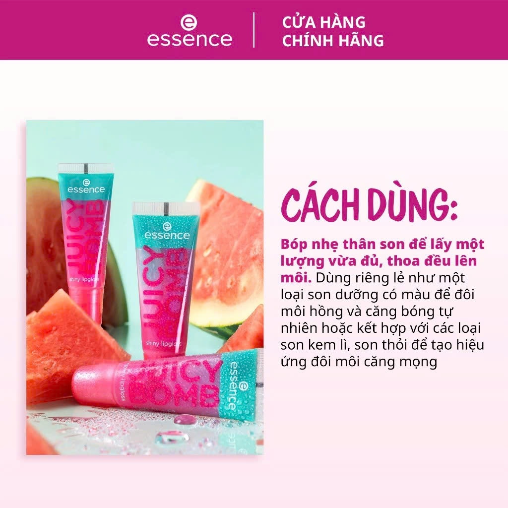 [QUÀ TẶNG NGẪU NHIÊN] Son bóng trái cây Essence Juicy Bomb Shiny Lipgloss  - HSD: 03/2027