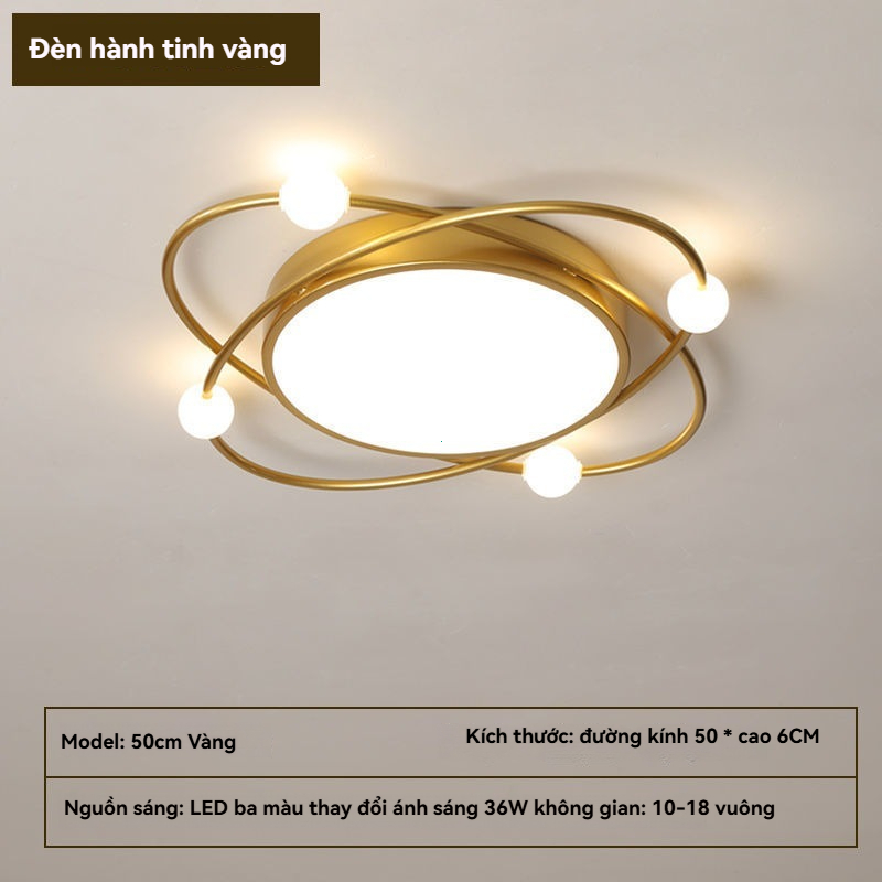 Bắc Âu đơn giản hiện đại phòng ngủ ánh sáng phòng ngủ chính siêu sáng phòng trần sáng tạo khí quyển lưới đỏ LED trần ánh