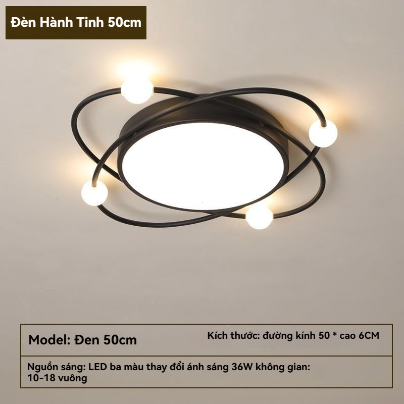 Bắc Âu đơn giản hiện đại phòng ngủ ánh sáng phòng ngủ chính siêu sáng phòng trần sáng tạo khí quyển lưới đỏ LED trần ánh