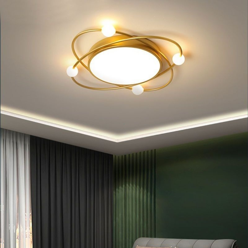 Bắc Âu đơn giản hiện đại phòng ngủ ánh sáng phòng ngủ chính siêu sáng phòng trần sáng tạo khí quyển lưới đỏ LED trần ánh