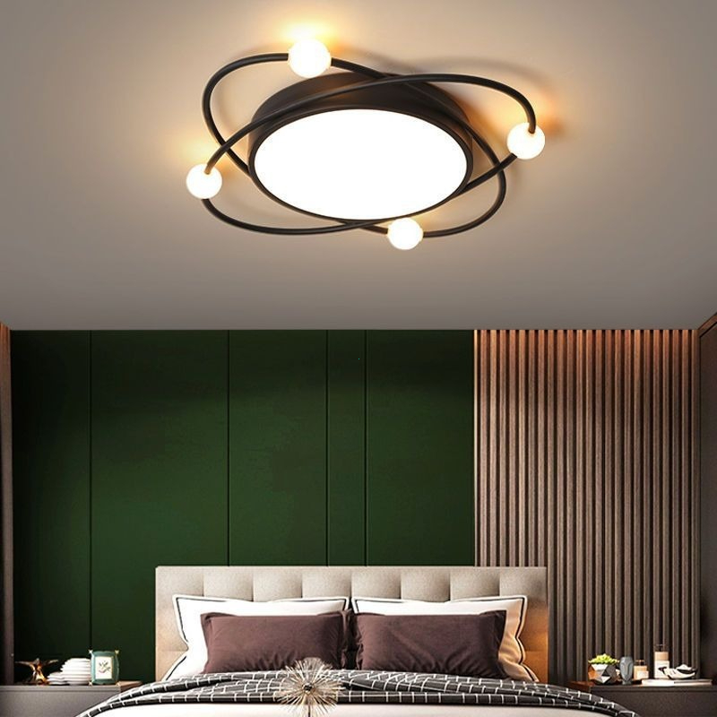 Bắc Âu đơn giản hiện đại phòng ngủ ánh sáng phòng ngủ chính siêu sáng phòng trần sáng tạo khí quyển lưới đỏ LED trần ánh