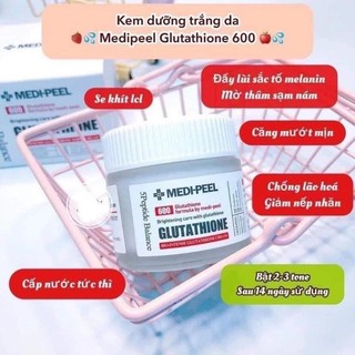 Kem dưỡng Medi peel kem dưỡng trắng da MEDI PEEL Glutathione 600 White Cream 50g - Kosmi Beauty