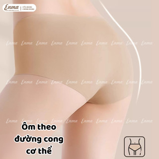 Combo 5 Quần Lót Nữ Su Gân 3D ENMA Siêu Mỏng Không Viền - Đáy Tơ Tằm Kháng Khuẩn QS13