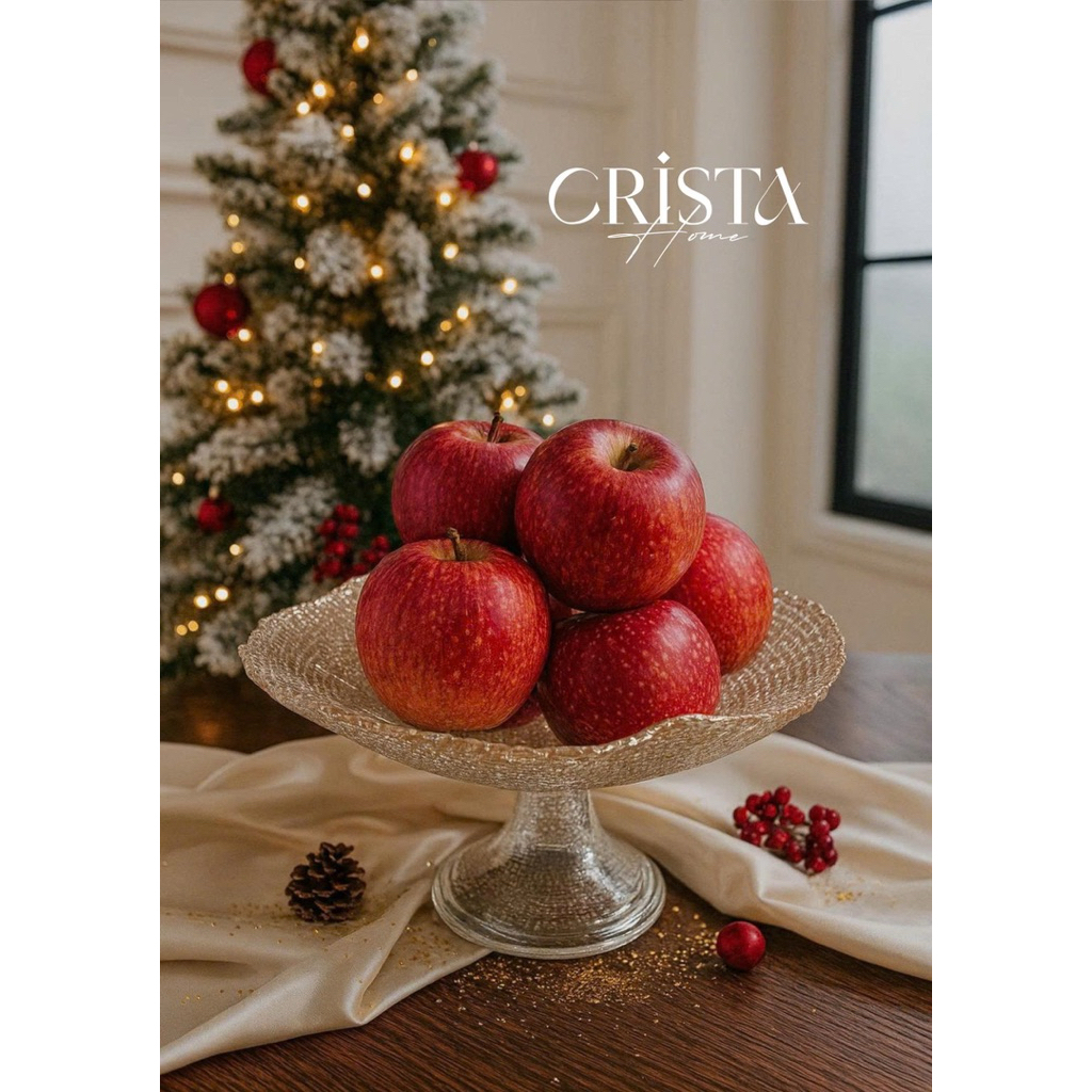 🌟 ĐĨA CHÂN BỒNG CRISTA HOME 29CM – KHAY TRANG TRÍ THỦY TINH CAO CẤP | 🌟