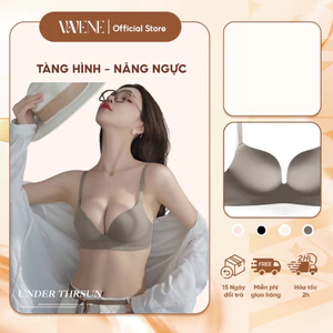 Áo Lót Đúc Su Tàng Hình Mềm Mại Không Gọng Vanvene, Áo Ngực Nữ Su Đệm 2cm Nâng Ngực Tạo Khe Chống Hằn Mặc Sơ Mi