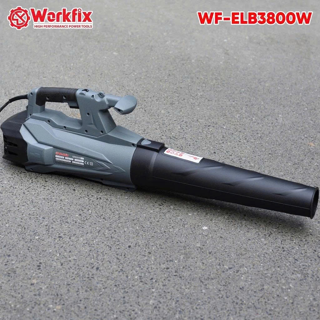 Máy Thổi Bụi, Lá Điện Cỡ Lớn WORKFIX WF-ELB3800W, Công Suất Lớn 3800w, 6 Cấp Tốc Độ, Motor Dây Đồng