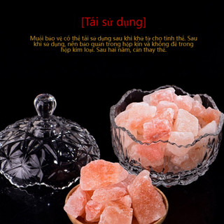 Đá Muối Pha Lê Hồng Himalaya Nguyên Chất Tự Nhiên - Dạng Hạt Mịn Tinh Hóa Không Gian Mừng Chuyển Nhà