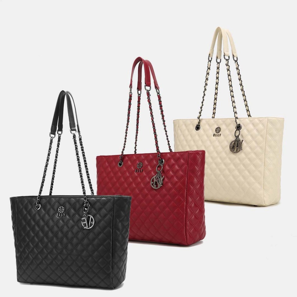 Túi Xách Nữ ELLY Da Thật Cao Cấp Tote Bag Xách Tay Đeo Vai Đeo Chéo Thời Trang Đi Làm – ET125