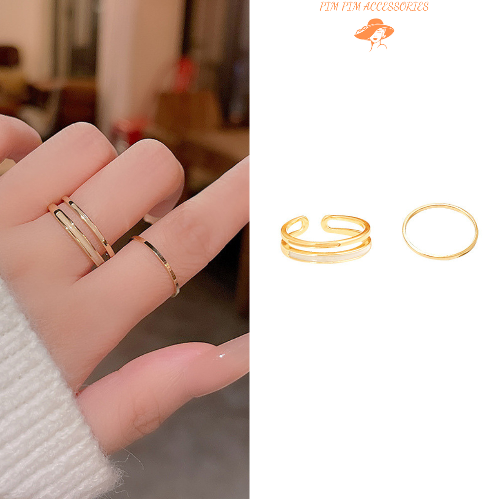 Women's Gold-Plated Ring by Pim Pim Accessories