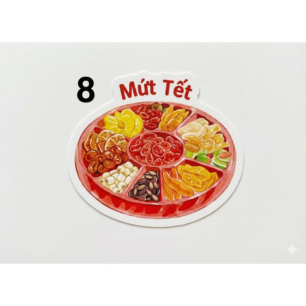 Sticker Tết 2026 Bính Ngọ 🌈𝑭𝒓𝒆𝒆𝒔𝒉𝒊𝒑 Sticker Hình Dán Tết Cổ Truyền Trang Trí Bao Lì Xì, Thiệp Tết, Hộp Quà, Bình Nước