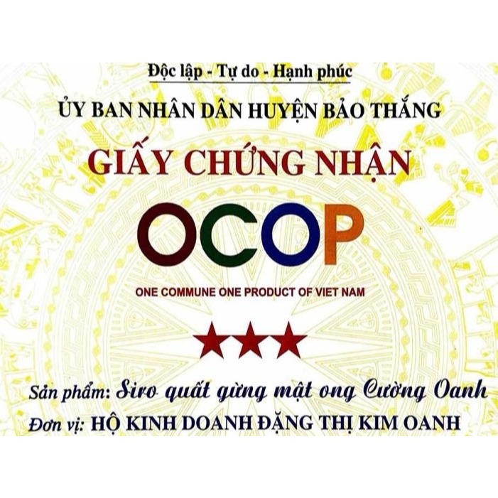 Siro Quất Gừng Mật Ong Thủ Công Đậm Đà Với Quất Tươi VietGap & Gừng Cay Nồng Ocop 3 Sao
