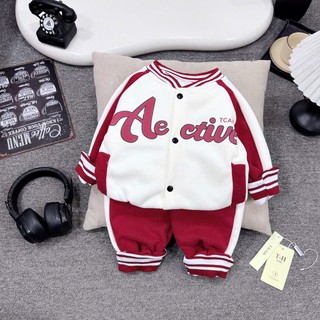BỘ NỈ BÔNG BOMBER CÚC BẤM