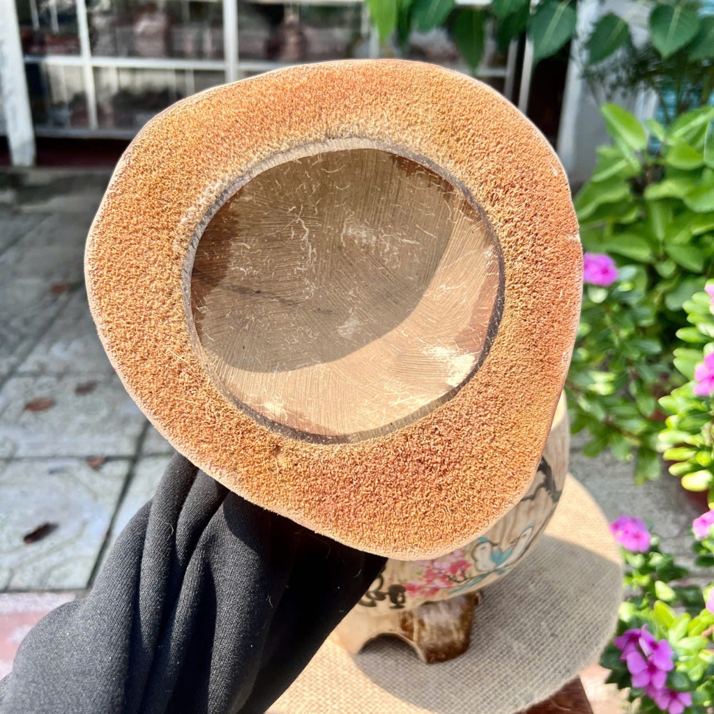 [ SIZE 800ML - 1000ML ] Bình Ủ Trái Dừa Vẽ Thư Pháp Mẫu PHÚC LỘC THỌ THÔ ĐÀO Giữ Nhiệt Ấm Trà Cao Cấp, Trang Trí Bàn Trà