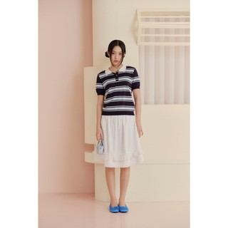 Áo OLV len cổ polo nút cài kiểu dễ thương trẻ trung Knit Polo Sweetheart Buttoned phù hợp mọi dịp
