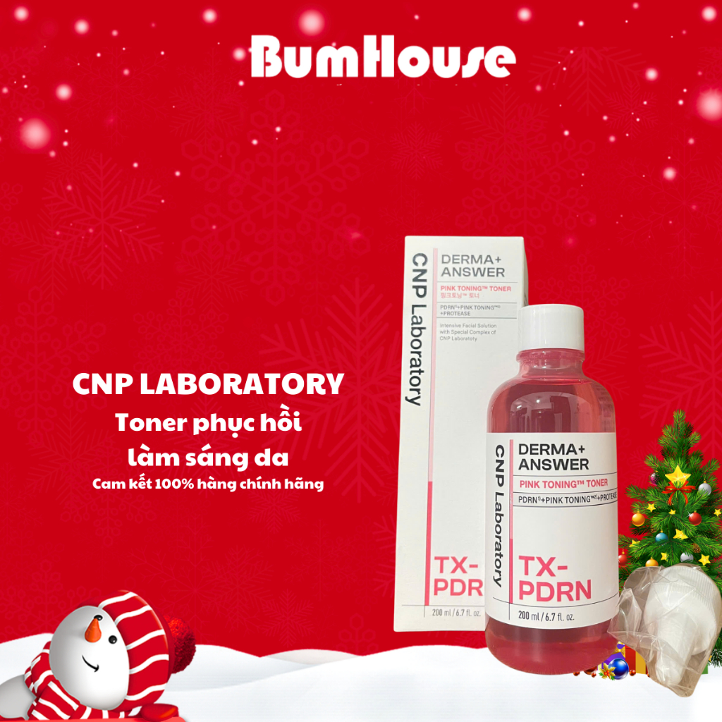 Nước dưỡng da CNP Laboratory Derma Answer Pink Toning Toner 200ml