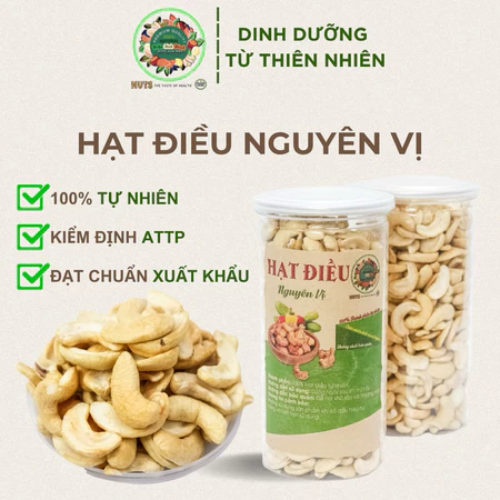 Hạt điều Trần Anh Food - Hạt điều nguyên vị không muối sạch vỏ thơm giòn ngậy 500g