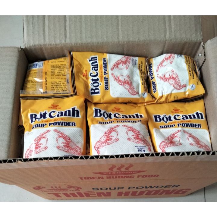 Thùng 50 gói Bột canh cao cấp Thiên Hương 195gr x 50 gói
